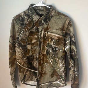 boys camo button up- hunting, youth extra large- XL